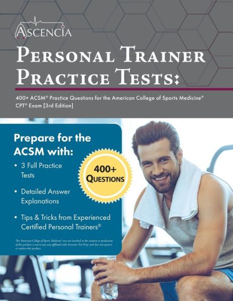 Cover for Falgout · Personal Trainer Practice Tests: 400+ ACSM Practice Questions for the American College of Sports Medicine CPT Exam [3rd Edition] (Paperback Book) (2022)