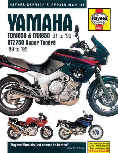 Cover for Haynes Publishing · Yamaha TDM850, TRX850 &amp; XTZ750 (89 - 99) Haynes Repair Manual: 89-99 (Paperback Bog) (2015)