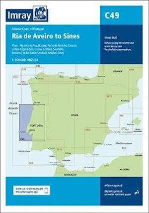 Cover for Imray · Imray Chart C49: Ria de Aveiro to Sines - Atlantic Coast of Portugal - C Series (Map) [New edition] (2020)