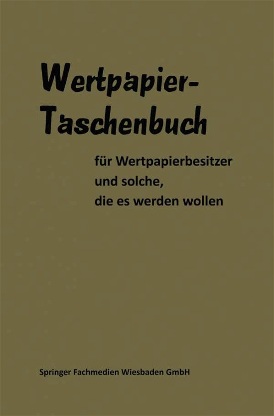 Cover for Gable Gabler · Wertpapier Taschenbuch (Paperback Book) [1964 edition] (1964)