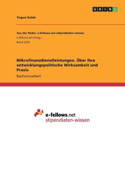 Cover for Kelch · Mikrofinanzdienstleistungen. Über (Bok)