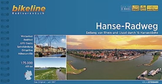 Cover for Hanse-Radweg Entlang von Rhein und IJssel durch 16 Hansestadte - Radtourenbucher (Spiral Book) (2023)