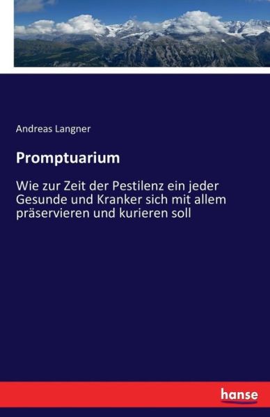 Cover for Langner · Promptuarium (Book) (2016)