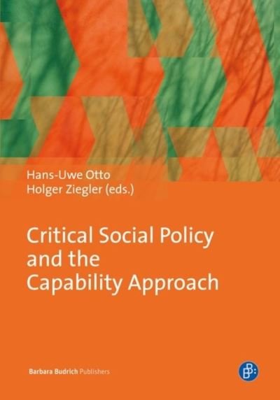 Cover for Otto · Critical Social Policy and the Capability Approach (Gebundenes Buch) (2014)