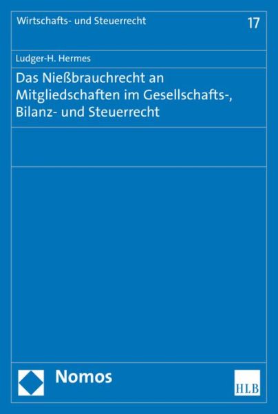 Cover for Hermes · Das Nießbrauchrecht an Mitglieds (Book) (2018)