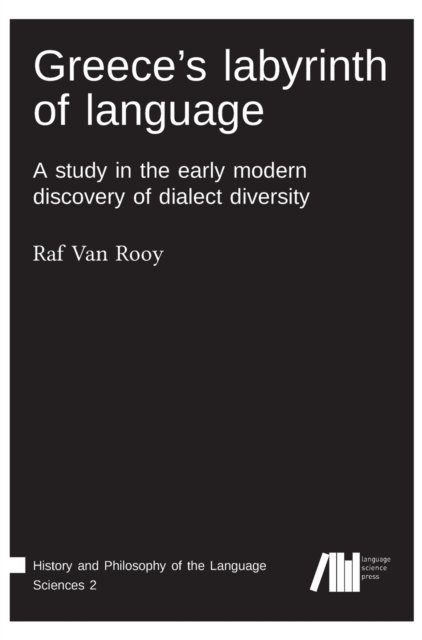 Cover for Raf van Rooy · Greece's labyrinth of language (Gebundenes Buch) (2020)