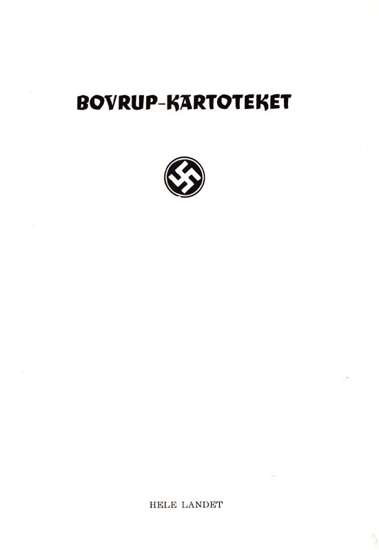 Cover for Diverse forfattere Modstandsbevægelsen · Bovrup Kartoteket (Sewn Spine Book) [1e uitgave] (2018)