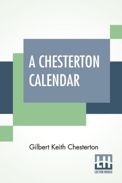 Cover for G K Chesterton · A Chesterton Calendar (Paperback Book) (2021)