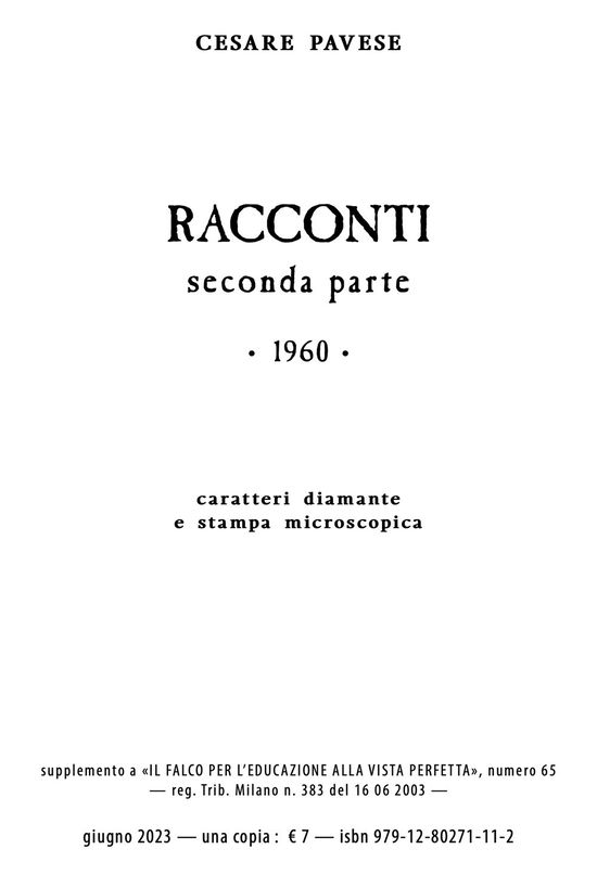 Cover for Cesare Pavese · Racconti #02 (Book)