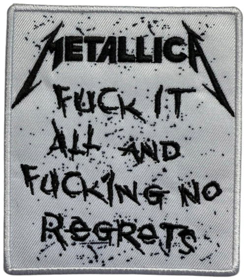 Cover for Metallica · Patch No Regrets (9,3 x 8 cm) (MERCH) (2025)