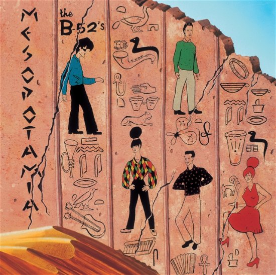 Cover for The B-52's · Mesopotamia (Indie Exclusive Ultra Clear W/orange Splatter Vinyl) (LP) (2022)
