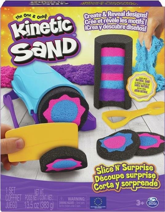 Spin Master Kinetic Sand: Slice N' Surprise Set (6063482) - Spin Master - Koopwaar - Spin Master - 0778988378113 - 