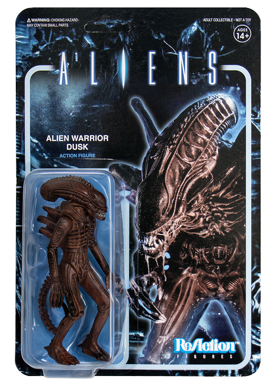 Aliens Reaction Figure - Alien Warrior B (Dusk Brown) - Aliens - Merchandise - SUPER 7 - 0840049800113 - March 16, 2020