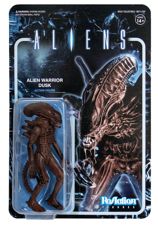 Aliens Reaction Figure - Alien Warrior B (Dusk Brown) - Aliens - Fanituote - SUPER 7 - 0840049800113 - maanantai 16. maaliskuuta 2020