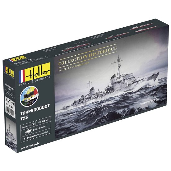 1/400 Starter Kit Torpedoboot T23 - Heller - Merchandise - MAPED HELLER JOUSTRA - 3279510570113 - 