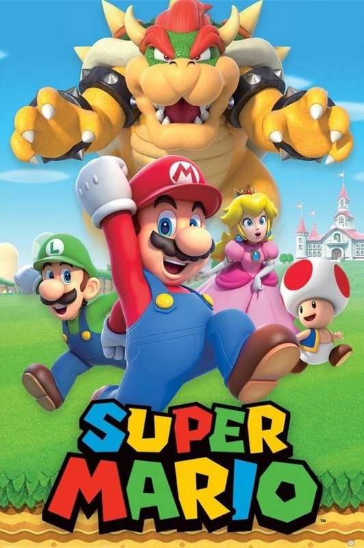Cover for Super Mario · SUPER MARIO - Character Montage - Poster 61 x 91cm (Legetøj)