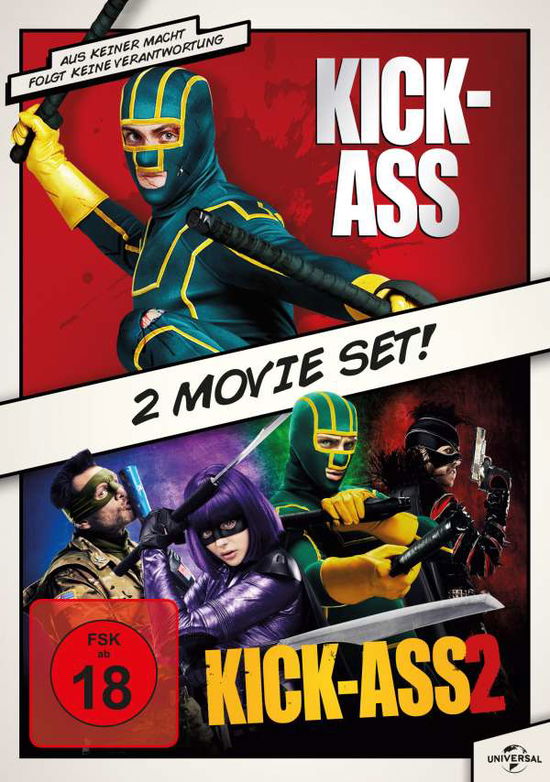 Cover for Aaron Johnson,christopher Mintz-plasse,mark... · Kick-ass / Kick-ass 2 (DVD) (2018)