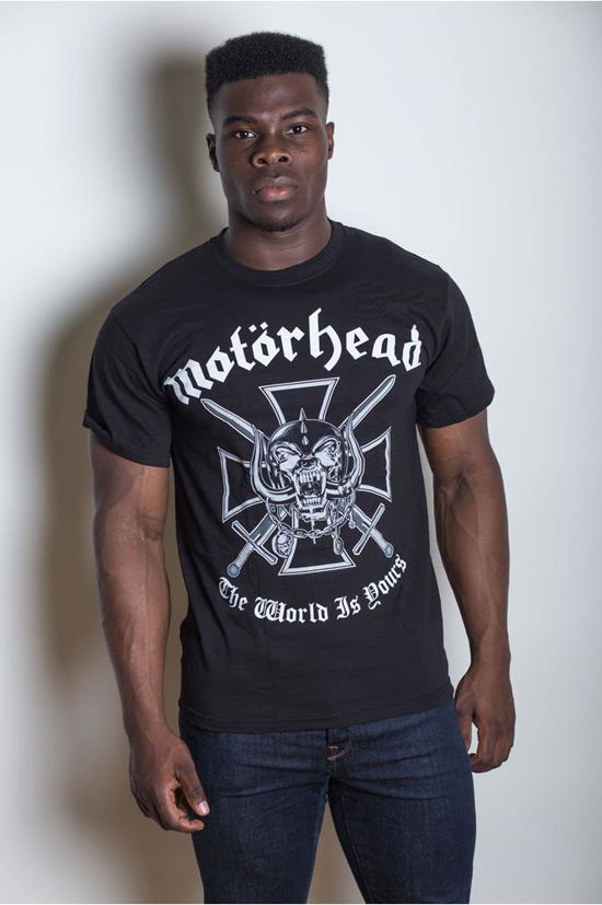 Motorhead Unisex T-Shirt: Iron Cross (Back Print) - Motörhead - Merchandise - ROFF - 5055295347113 - May 13, 2013