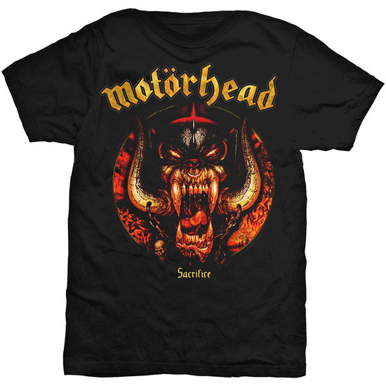 Motorhead Unisex T-Shirt: Sacrifice - Motörhead - Gadżety - Global - Apparel - 5055979917113 - 13 października 2015