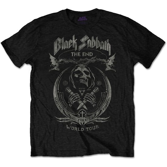Black Sabbath Unisex T-Shirt: The End Mushroom Cloud - Black Sabbath - Merchandise - MERCHANDISE - 5055979988113 - 20. desember 2019