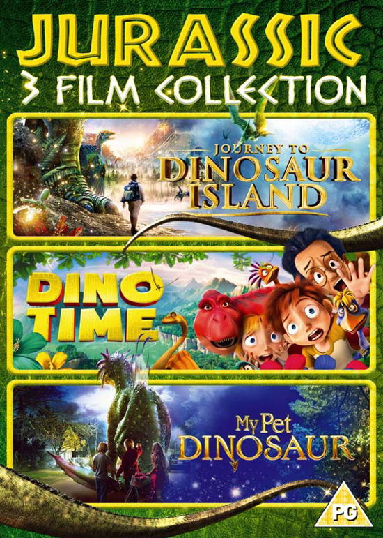 Cover for Jurassic - 3 Film Collection · Journey To Dinosaur Island / Dino Time / My Pet Dinosaur (DVD) (2018)
