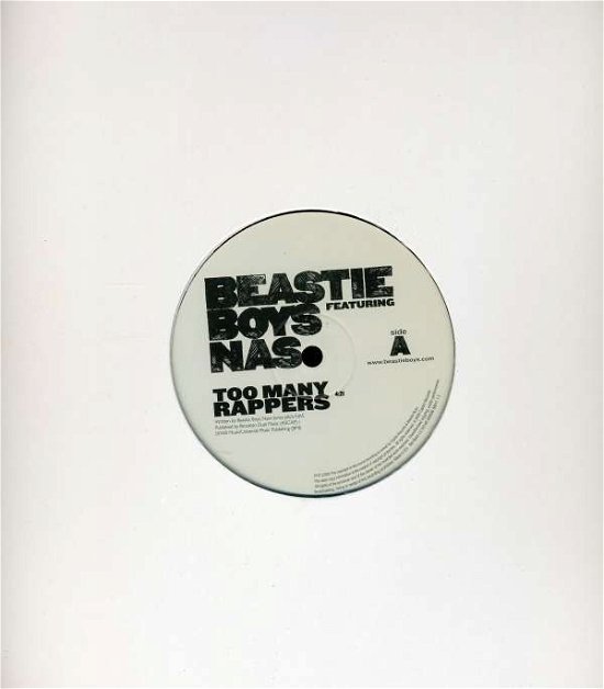 Cover for LP · Beastie Boys Feat. Nas-too Many Rappers (12&quot;)