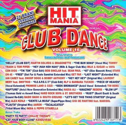 Cover for Artisti Vari · Hit Mania Club Dance Vol. 16 (CD)