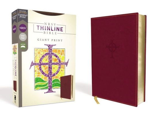 NRSV, Thinline Bible, Giant Print, Leathersoft, Burgundy, Comfort Print - Zondervan - Books - Zondervan - 9780310454113 - June 25, 2020