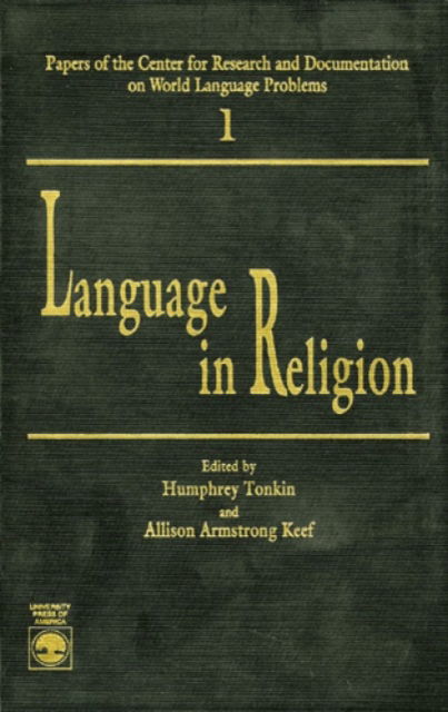 Cover for Humphrey Tonkin · Language in Religion (Hardcover Book) (1990)