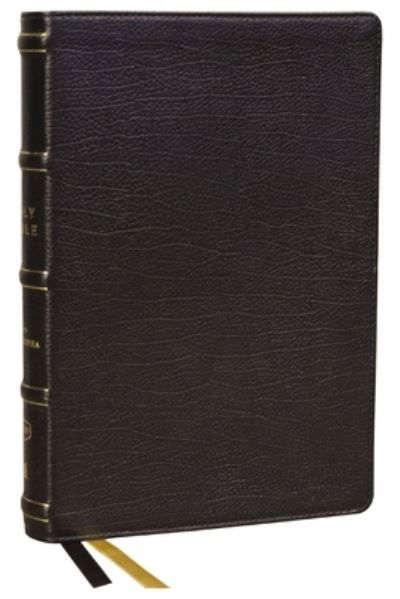 Cover for Zondervan Publishing Company · KJV, Center-Column Reference Bible with Apocrypha Genuine Leather, Black, 72,000 Cross-References, Red Letter, Comfort Print : King James Version (Bok) (2023)