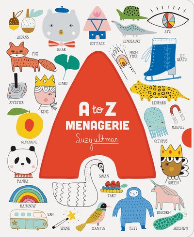 Cover for Suzy Ultman · A to Z Menagerie (Board book) (2019)