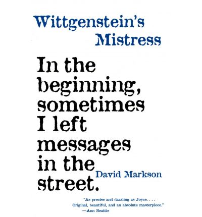 Cover for David Markson · Wittgenstein's Mistress (Paperback Book) [3rd edition] (1988)