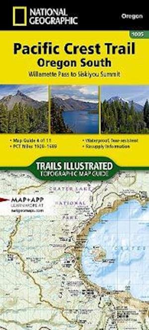 Cover for National Geographic Maps · Pacific Crest Trail, Oregon South: Topographic Map Guide (Paperback Bog) [2023rd edition] (2023)