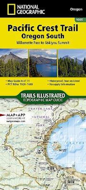 Cover for National Geographic Maps · Pacific Crest Trail, Oregon South: Topographic Map Guide (Paperback Book) [2023rd edition] (2023)