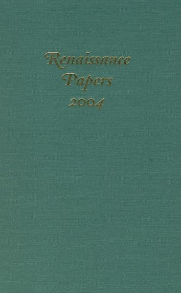 Cover for Christopher Cobb · Renaissance Papers 2004 - Renaissance Papers (Hardcover Book) (2005)