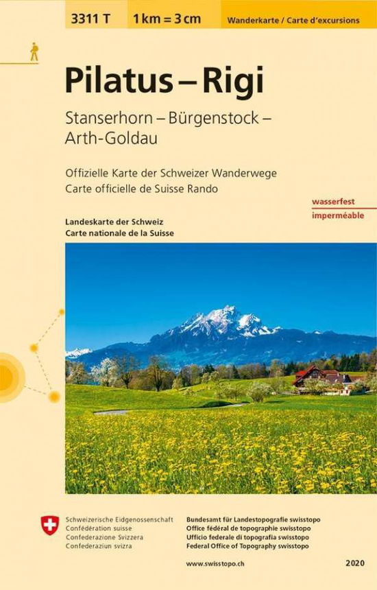 Cover for Landeskarten D.schweiz. Pilatus · Pilatus - Rigi (Map) (2020)