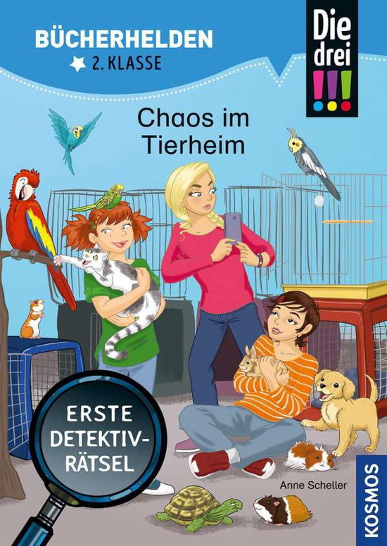 Cover for Anne Scheller · Die drei !!!, BÃ¼cherhelden 2. Klasse, Chaos im Tierheim (Pocketbok) (2021)