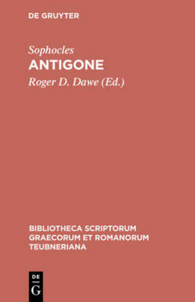 Cover for Sophocles / Dawe · Antigone Pb (Book) [3rd edition] (1996)