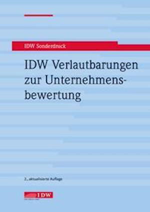 Cover for Idw-Verlag GmbH · IDW Verlautbarungen zur Unternehmensbewertung (Pocketbok) (2021)