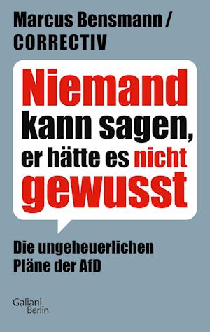 Niemand kann sagen, er hätte es nicht gewusst - Marcus Bensmann - Books - Galiani Berlin ein Imprint von Kiepenheu - 9783869713113 - July 4, 2024