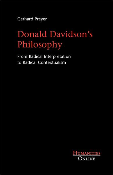 Cover for Preyer, Adjunct Professor Gerhard (Frankfurt University Germany) · Donald Davidson's Philosophy (Paperback Book) (2011)