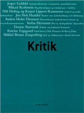 Cover for Frederik Stjernfelt; Lasse Horne Kjældgaard · Kritik, 40. årgang, nr. 184 (Hæftet bog) [1. udgave] (2007)