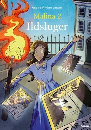 Cover for Anette Vinther Jensen · Læseklub: Malina 2 - Ildsluger, Rød Læseklub (Gebundesens Buch) [1. Ausgabe] (2023)