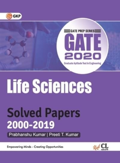 GATE 2020 Solved Papers - Lifesciences - Gkp - Livres - G.K PUBLICATIONS PVT.LTD - 9789389161113 - 20 septembre 2019