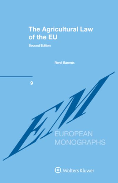 Cover for Rene Barents · The Agricultural Law of the EU (Hardcover Book) [2nd edition] (2022)