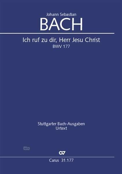 Cover for Bach · Ich ruf zu dir, Herr Jesu Christ, (Book)