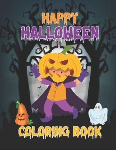 Cover for Rabbi Hossain · Happy Halloween Coloring Book (Paperback Book) (2020)