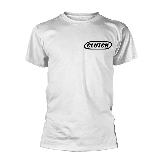 Cover for Clutch · Classic Logo (Black / White) (T-shirt) [size XXXL] [White edition] (2021)