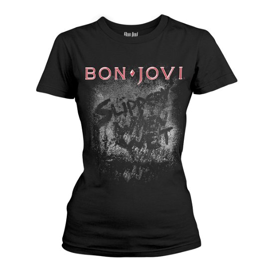 Cover for Bon Jovi · Slippery when Wet Album (T-shirt) [Black edition] (2017)