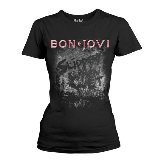 Cover for Bon Jovi · Slippery when Wet Album (T-shirt) [Black edition] (2017)